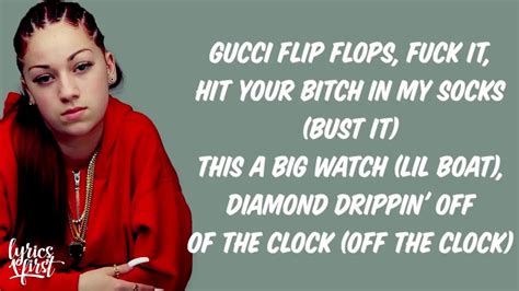 gucci flip flops testo bhad bhabie|Gucci Flip Flops lyrics spanish.